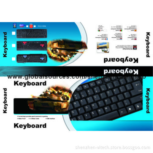 2014 New Model Ultra-slim Multimedia Keyboard with 20 Multimedia Keys